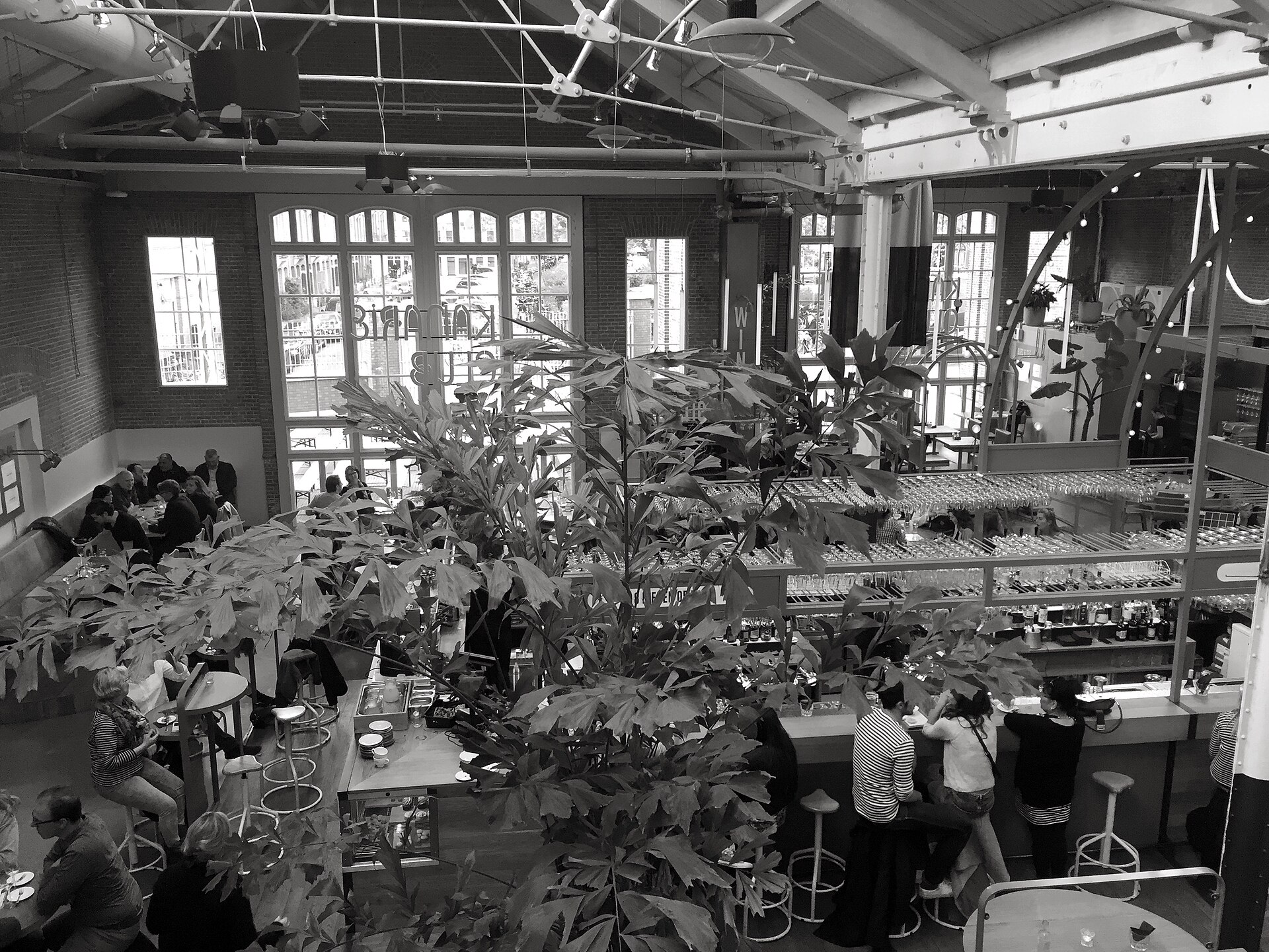 Foodhallen in Oud-West - around 20 food stands inside a converted 1902 tram depot.