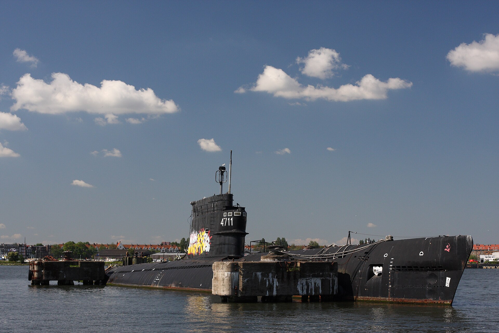 The NDSM Wharf - a former shipyard, now studios, street art and a monthly flea market.
